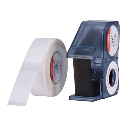 NB433 - NIIMBOT - SLEGS B18 - NY14*30MM - WIT VLOEIBARE STIKSTOFETIKET EN SWART PATROONSTEL - 155 ETIKETTE PER ROL