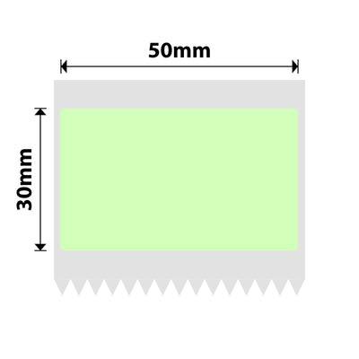 NB447 - NIIMBOT - B1 / B21 / B3S - 50*30MM - 230 SOLIEDE GROEN TERMIESE ETIKETTE 