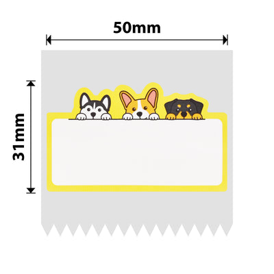 NB461 - NIIMBOT - B1 / B21 / B3S / B4 - 50X31MM - 220 DOG LABELS
