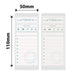 NB462 - NIIMBOT - B1 / B21 / B3S / B4 - 50X110MM - 70 TO DO LIST LABELS