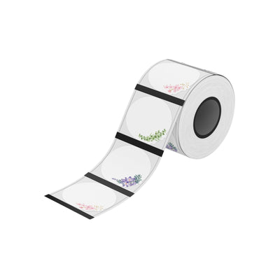 NIIMBOT - B Range - 41x41mm - Transparent Whispering Flowers - 170 Labels
