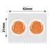 NB475 - NIIMBOT - B1 / B21 / B3S / B4 - 42X21MM - 310 ORANGE ROUND LABELS