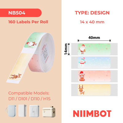 NB504 - NIIMBOT - D11 / D101 / D110 - R14*40 - 160 AMALEBO NGOKUQHUBEKA NGAMUNYE - UKHISIMUSI
