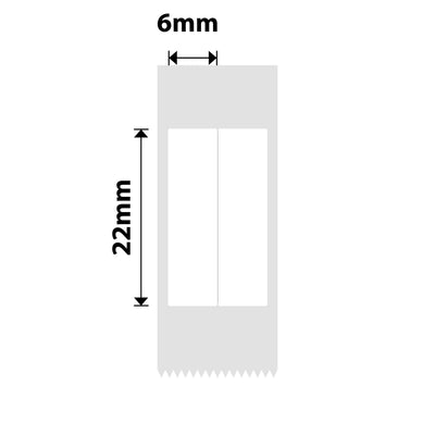 NB510 - NIIMBOT - D11 / D101 / D110 / H1S - 6X22MM/2L - 500 WHITE VERTICAL PEN - STATIONARY LABELS