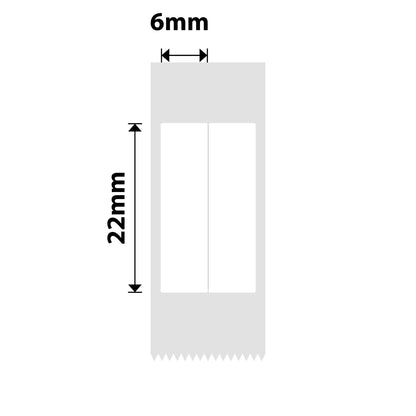 I-NB510 - NIIMBOT - D11 / D101 / D110 - 6*22MM/2L - 500 AMALEBO NGOKUQONGILEYO NGAMUNYE - IZITIKIKA ZEPENINI ELIMHLOPHE (STATIONARY)