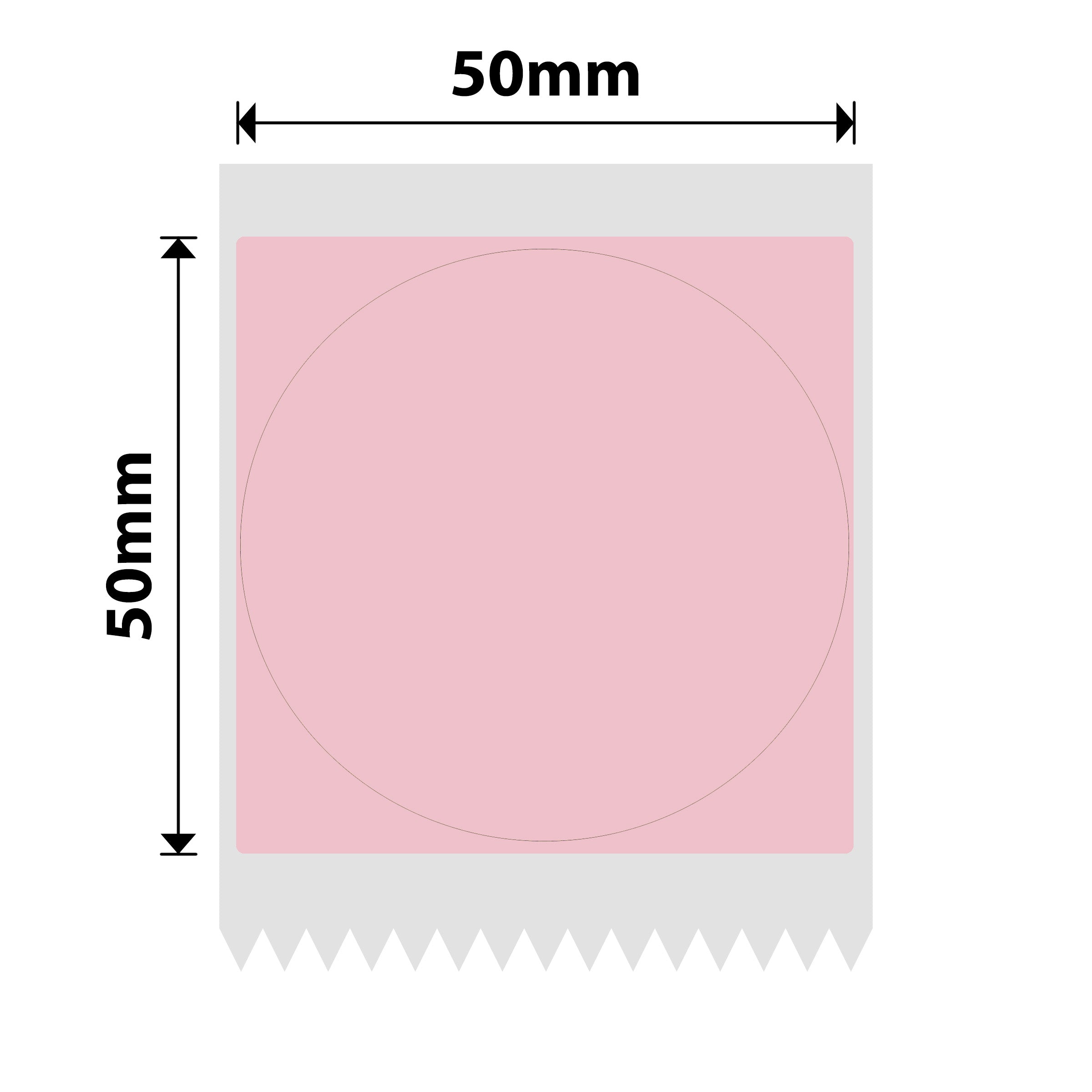 NIIMBOT - B Range - 50x50mm - Pink Round - 150 Labels
