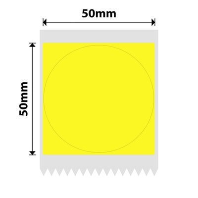 NB516 - NIIMBOT - B1 / B21 / B3S - R50*50MM - 150 ETIKETTE PER ROL - ROND - GEEL 