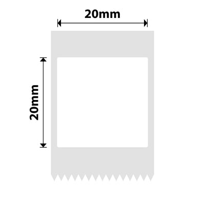 NB520 - Niimbot - B1 / B21 / B31 / B3S / B4 - 20x20mm - 315 White F Labels