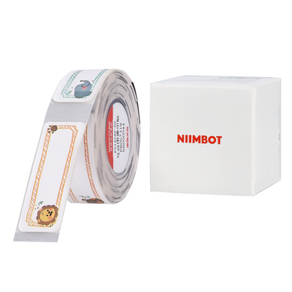NB527 - NIIMBOT - B18 - PU14*40mm - 60 LABELS PER ROLL - IRON ON LABEL - COLOUR - CIRCUS DESIGN