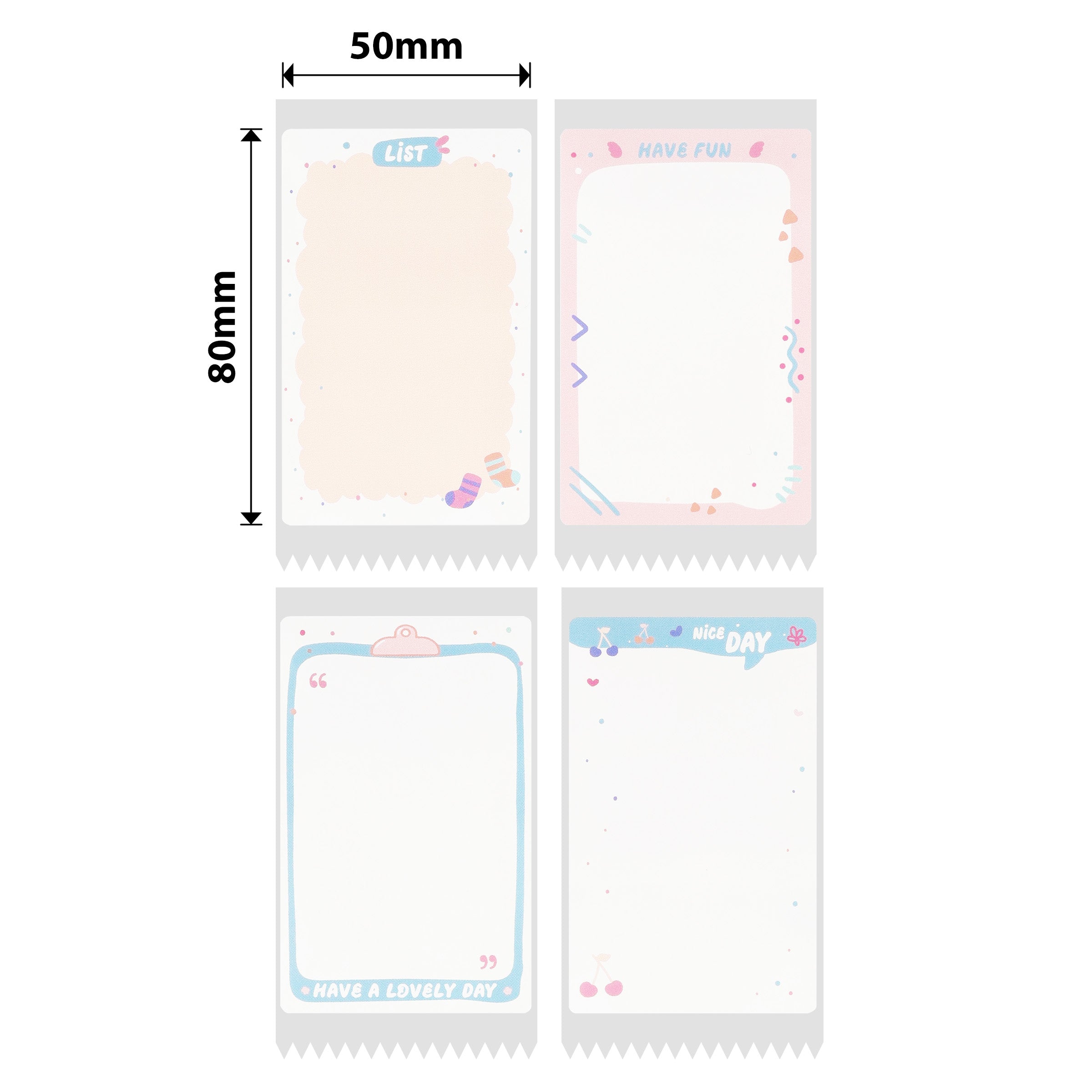 NB533 - NIIMBOT - B1 / B21 / B3S - T50*80MM - 95 ETIKETTE - OULIKE MEMO
