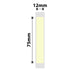 NB539 - NIIMBOT - D11 / D101 / D110 / H1S - 12X75MM - 95 LIGHT YELLOW LABELS