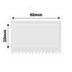NB213 - NIIMBOT - B1 / B21 / B3S - T40*20MM - 320 ETIKETTE PER ROL - DEURSIGTIG 