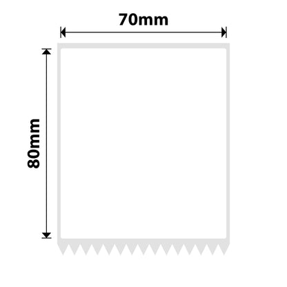 NB549 - NIIMBOT - K2 / K3 - T70X80MM - 360 LABELS PER ROLL - WHITE