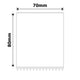NB549 - NIIMBOT - K3 ONLY - T70X80MM - 360 LABELS PER ROLL - WHITE