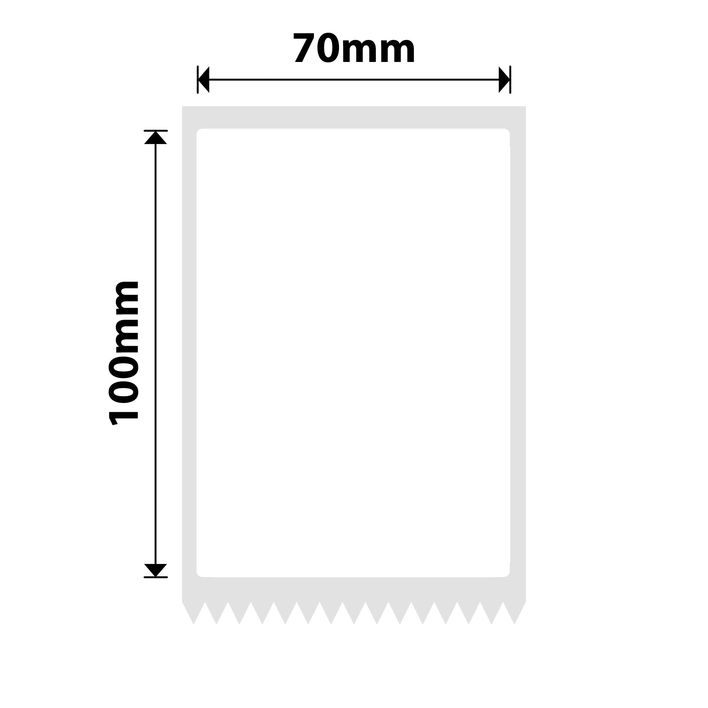 NB550 - NIIMBOT - K2 / K3 - T70X100MM - 290 LABELS PER ROLL - WHITE