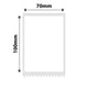 NB550 - NIIMBOT - K3 ONLY - T70X100MM - 290 LABELS PER ROLL - WHITE