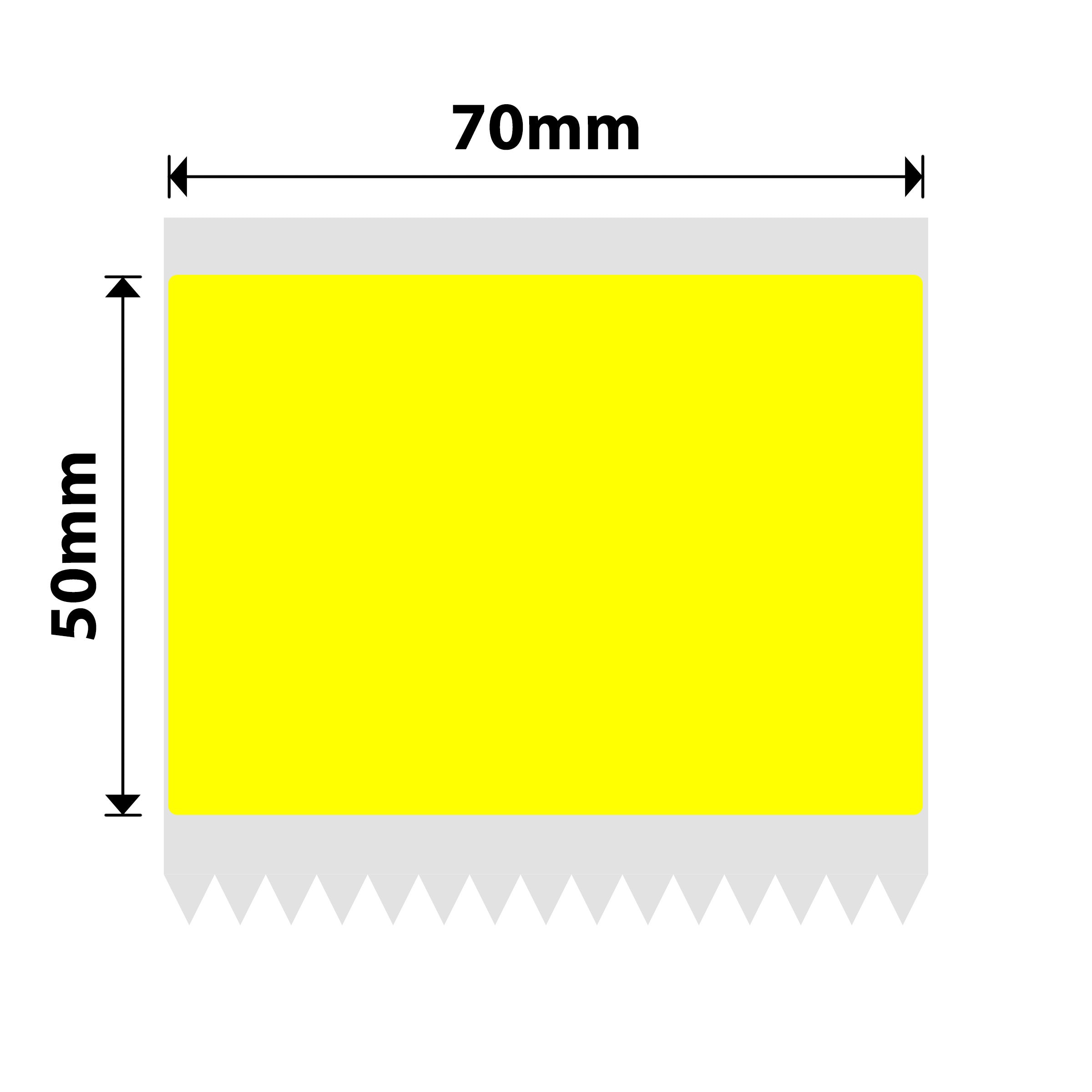 NB551 - NIIMBOT - K2 / K3 - T70X50MM - 560 LABELS PER ROLL - YELLOW