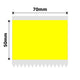 NB551 - NIIMBOT - K3 ONLY - T70X50MM - 560 LABELS PER ROLL - YELLOW