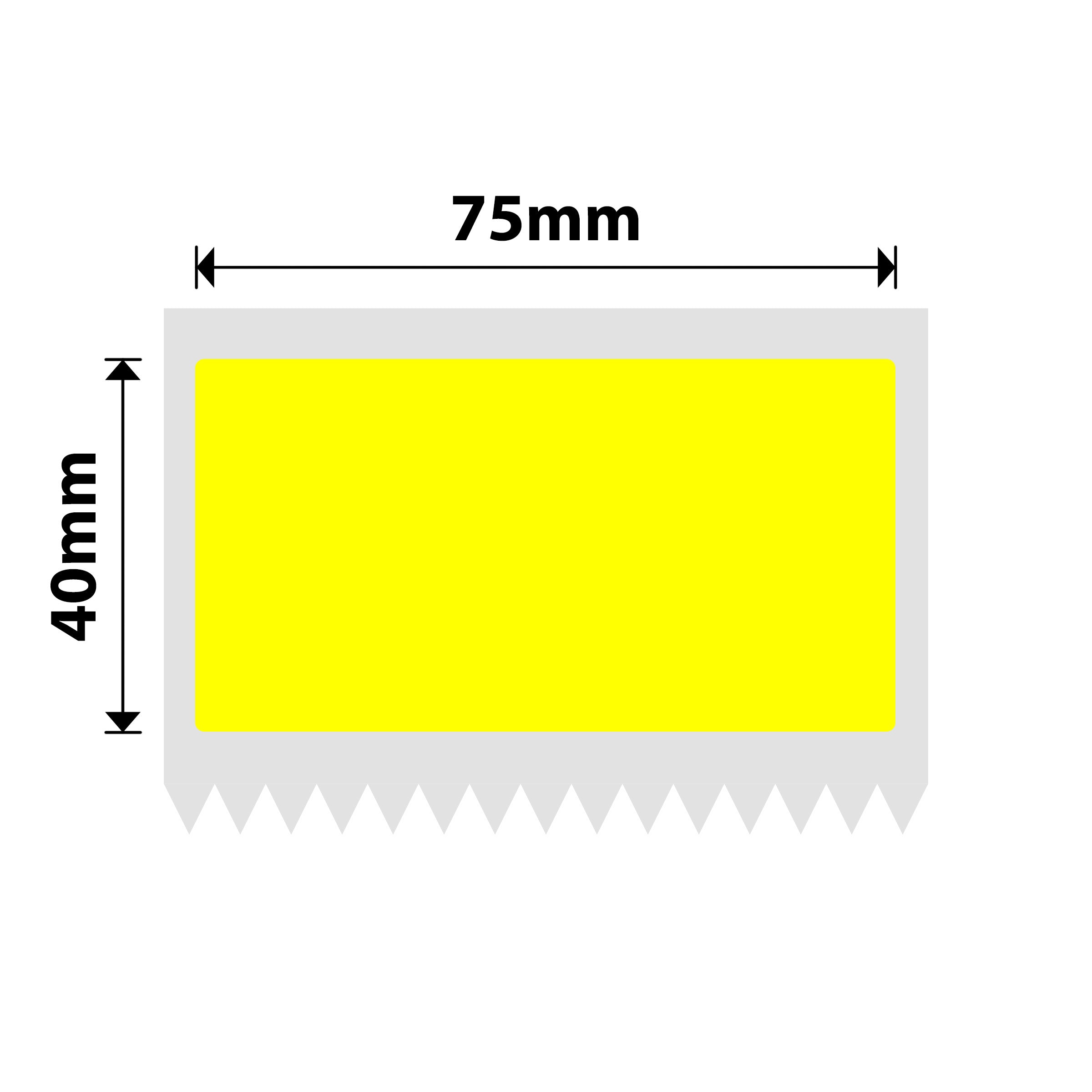 NB552 - NIIMBOT - K2 / K3 - T75X40MM - 690 LABELS PER ROLL - YELLOW