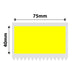 NB552 - NIIMBOT - K3 ONLY - T75X40MM - 690 LABELS PER ROLL - YELLOW