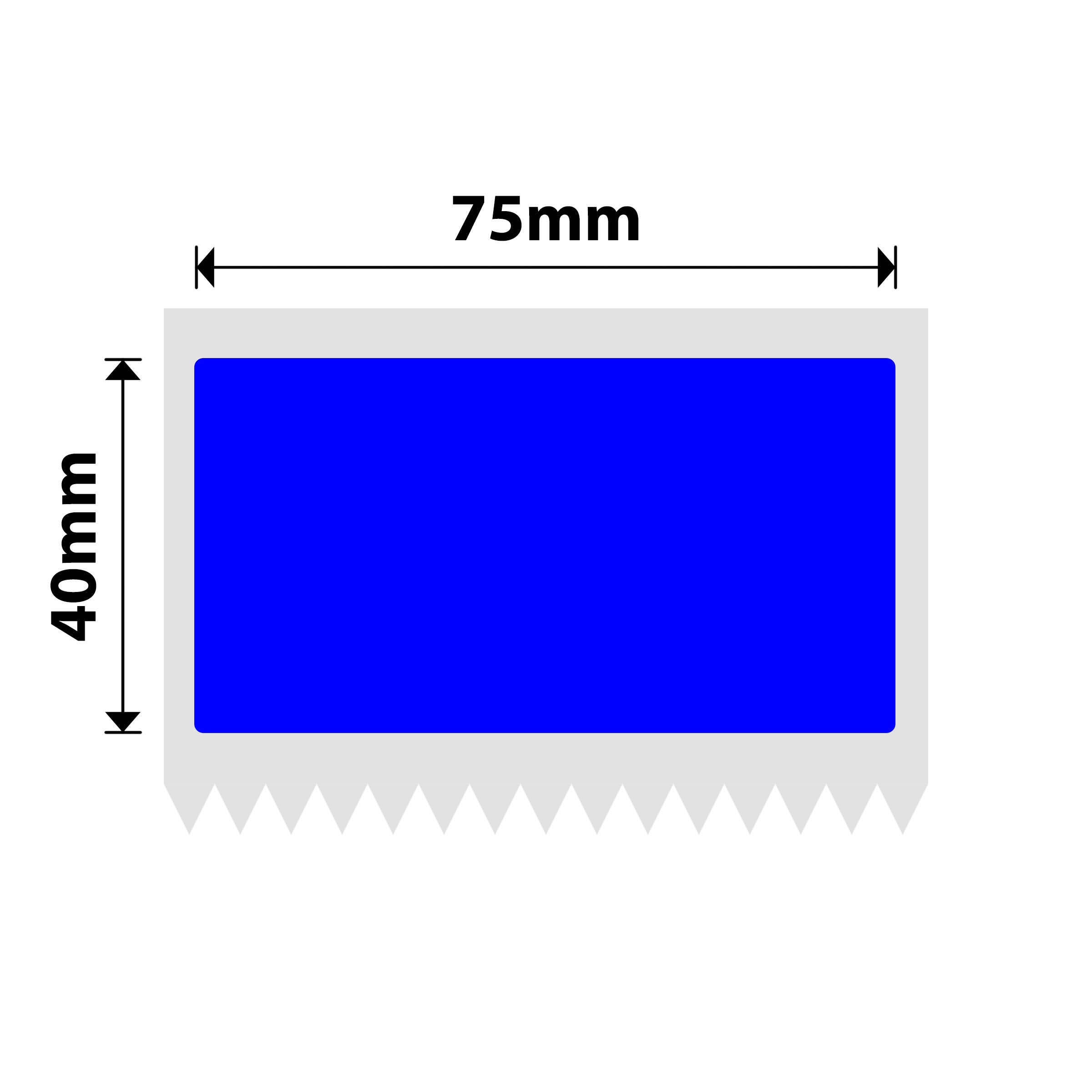 NB553 - NIIMBOT - K2 / K3 - T75X40MM - 690 LABELS PER ROLL - BLUE