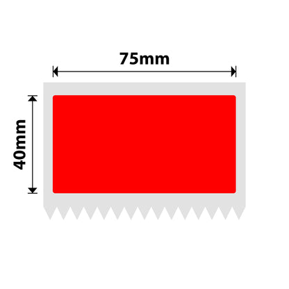 NB554 - NIIMBOT - K2 / K3 - T75X40MM - 690 LABELS PER ROLL - RED