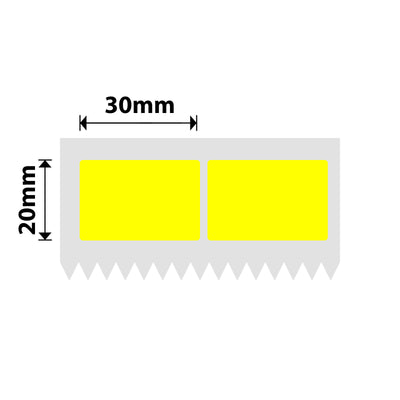 NB558 - NIIMBOT - K3 ONLY - 30X20MM/2L - 2,600 YELLOW LABELS