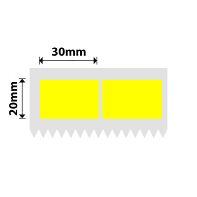 NIIMBOT - K3 Only - 30x20mm/2L - Yellow - 2,600 Labels