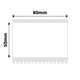NB566 - NIIMBOT - K2 / K3 - T80X50MM - 560 LABELS PER ROLL - WHITE