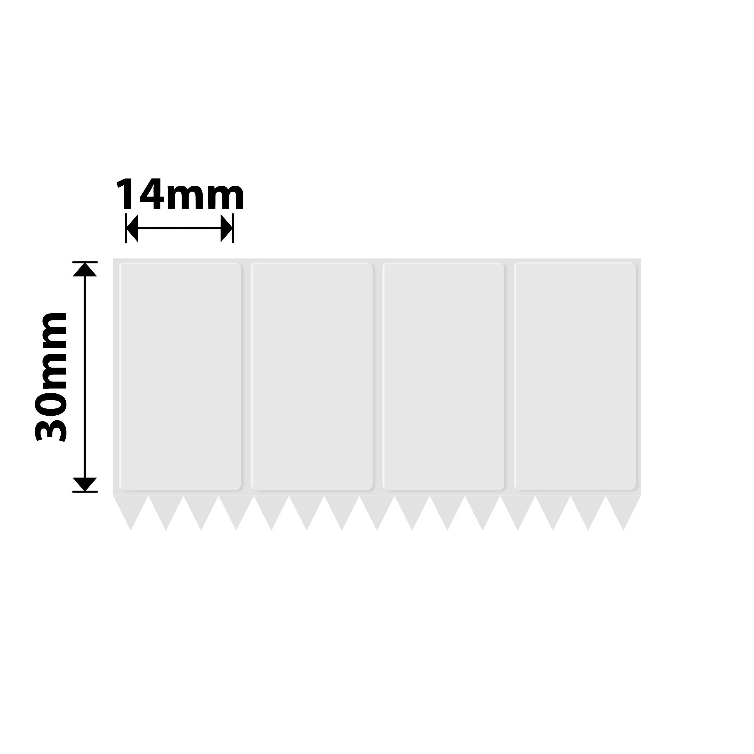 NB568 - NIIMBOT - K2 / K3 - TT14X30MM/4L - 3,600 LABELS PER ROLL - TRANSPARENT