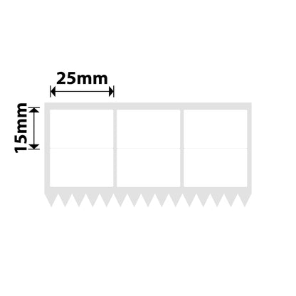 NB570 - NIIMBOT - K2 / K3 - T25X15/3L2R - 5,400 LABELS PER ROLL - WHITE
