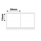 NB571 - NIIMBOT - K3 ONLY - T30X15MM/2L2R - 3,600 LABELS PER ROLL - WHITE