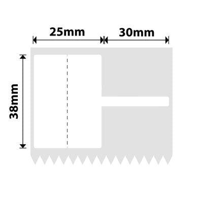 NB577 - NIIMBOT - K2 / K3 - 25X38+30MM - 700 WHITE CABLE LABELS
