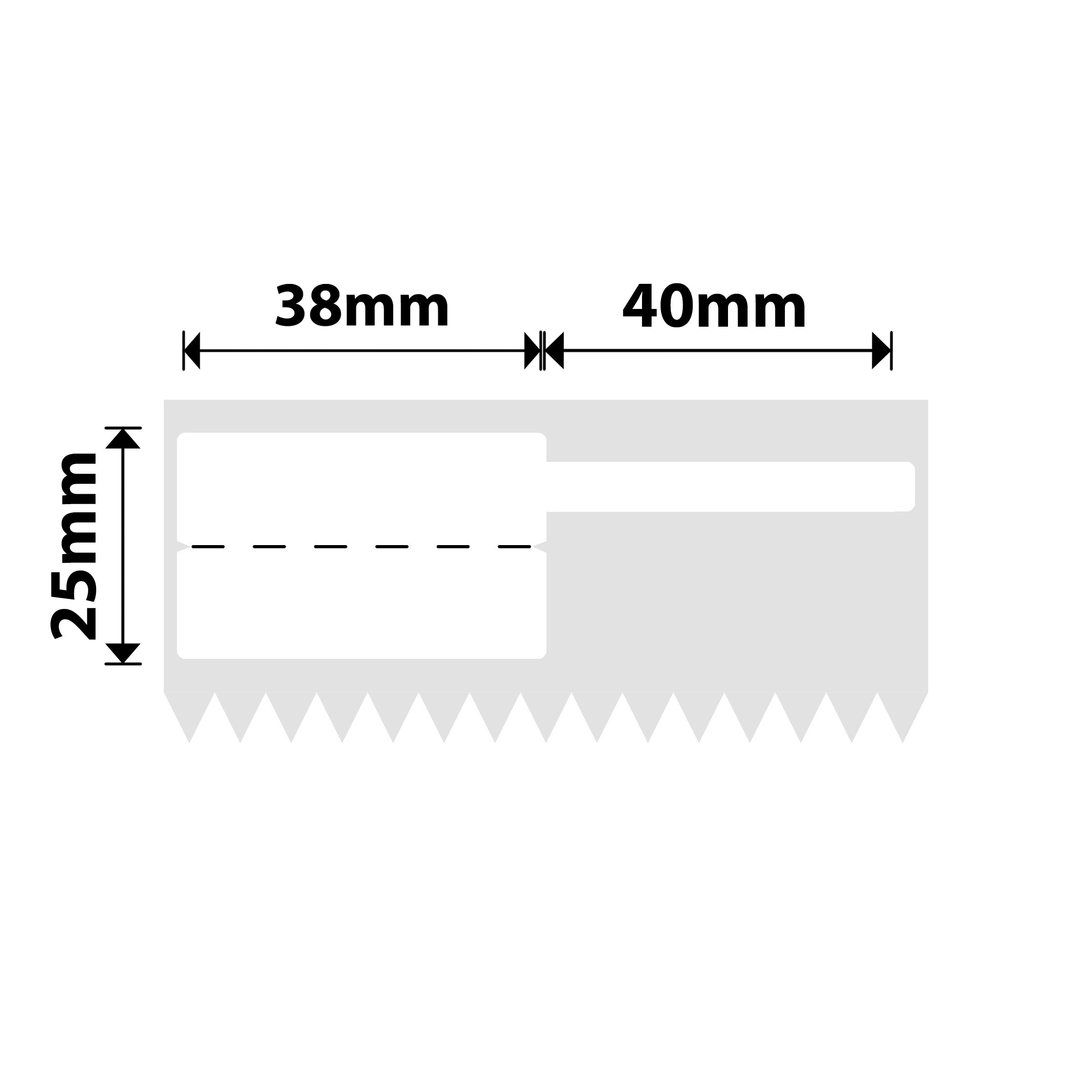 NB582 - NIIMBOT - K2 / K3 - T38X25+40 - 1,000 LABELS PER ROLL - WHITE CABLE