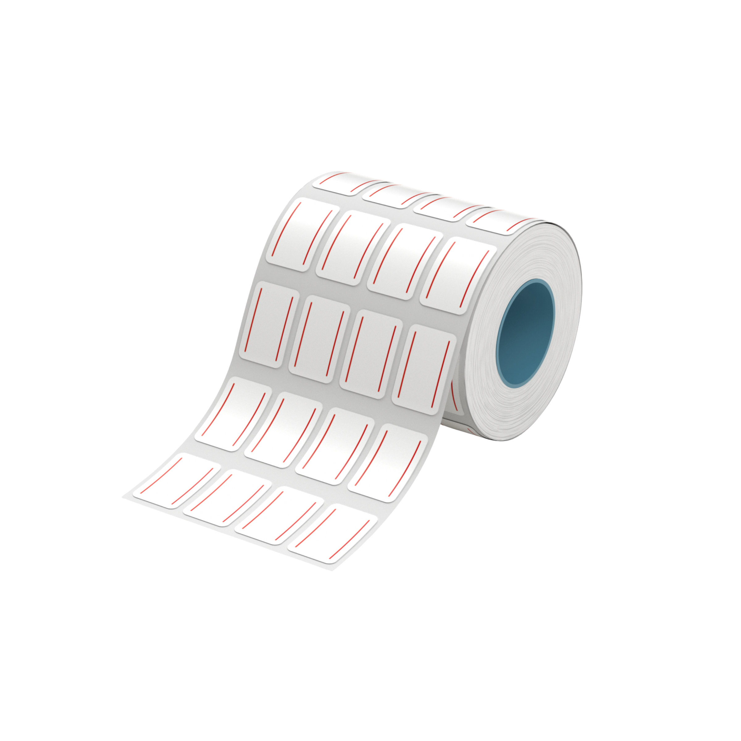 NB583 - NIIMBOT - K2 / K3 - T14X22MM/4L - 4,800 LABELS PER ROLL - RED DOUBLE LINE