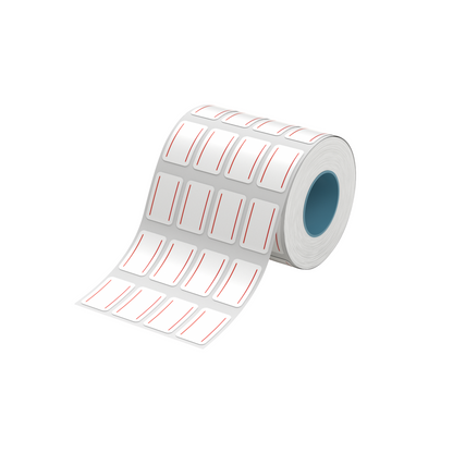 NB583 - NIIMBOT - K2 / K3 - T14X22MM/4L - 4,800 LABELS PER ROLL - RED DOUBLE LINE