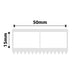 NB586 - NIIMBOT - K2 / K3 - T50X15MM - 1,660 LABELS PER ROLL - WHITE JEWELLERY