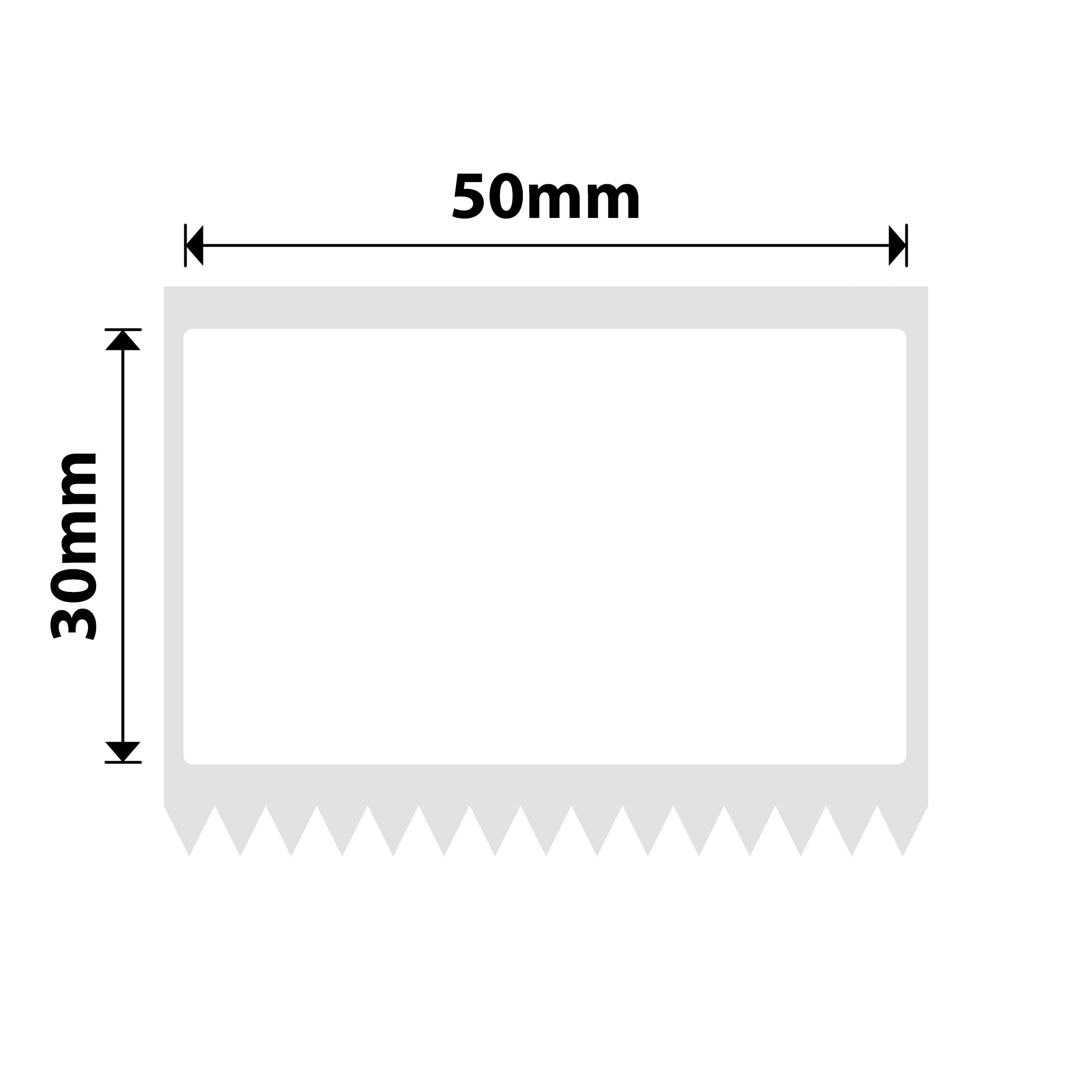 NB591 - Niimbot - M2 / M3 - 50x30mm - 165 White PVC Labels