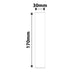 NB592 - NIIMBOT - M2 / M3 - EW30X170MM - 40 THERMAL TRANSFER LABELS - WHITE - FOLDER LABEL - PET
