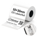 NIIMBOT - M Range - 50x30mm - White PET - 225 Labels