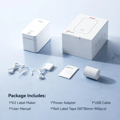 NB608 - NIIMBOT - K2 - DESKTOP THERMAL LABEL PRINTER INCL FREE LABEL ROLL (50X30MM)