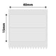 NB615 - NIIMBOT - B1 / B21 / B3S - TT40X15MM/2R - 460 LABELS PER ROLL - TRANSPARENT