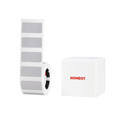 NB628 - NIIMBOT - M2_H / M3 - ES30X14 - 375 LABELS - MATTE SILVER ANTI - COUNTERFEITING