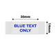 NB638 - NIIMBOT - D11 / D101 / D110 / H1S - T14X30 - 195 LABELS PER ROLL -  TRANSPARENT - BLUE TEXT ONLY - RECTANGLE