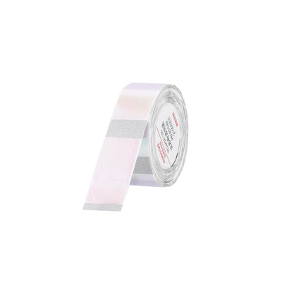 NB639 - NIIMBOT - D11 / D101 / D110 / H1S - 14X28MM - 205 TRANSPARENT ROUND COLOURFUL PINK LABELS