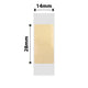 NB640 - NIIMBOT - D11 / D101 / D110 / H1S - TT14X28 - 205 LABELS PER ROLL - GOLD TRANSPARENT - ROUND