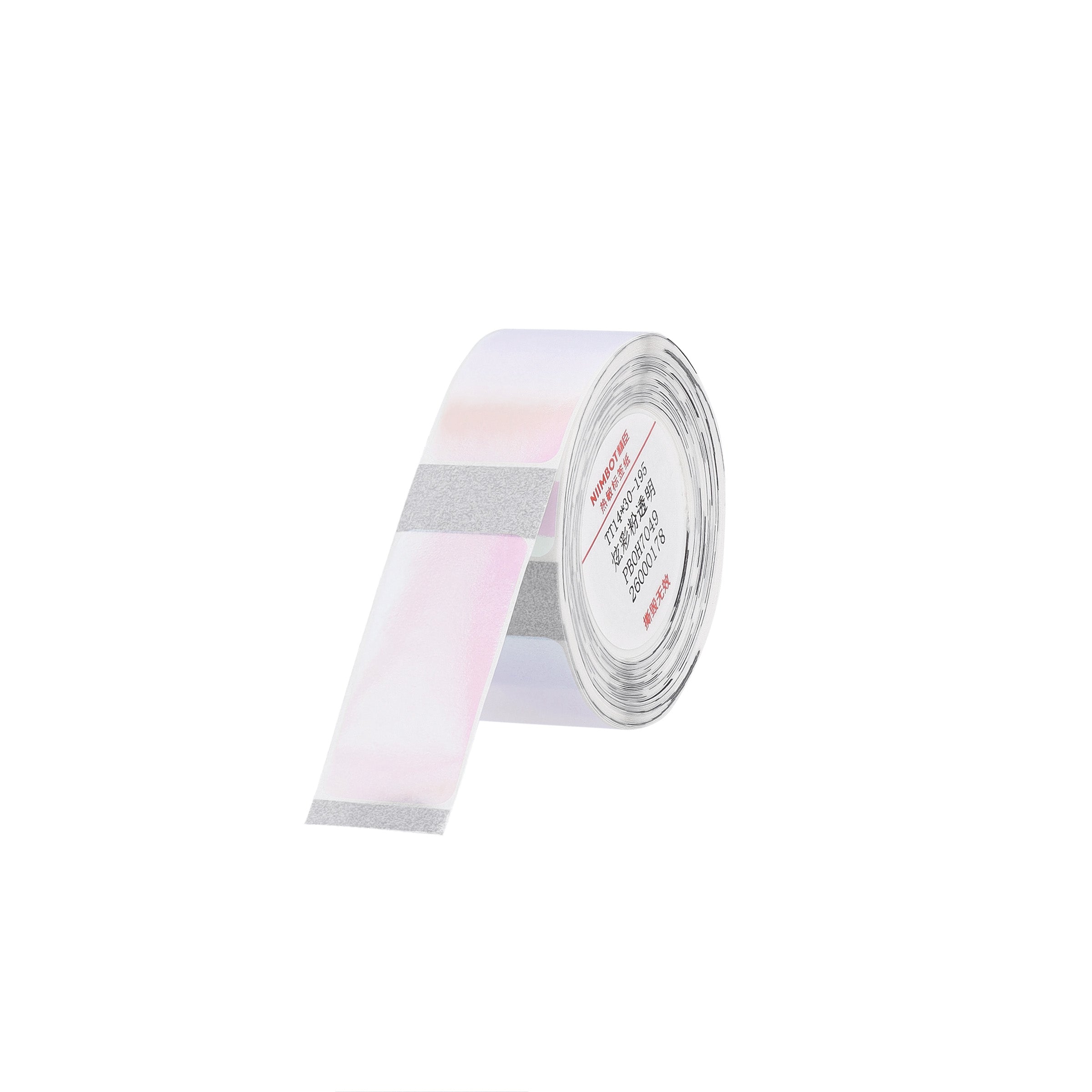NB642 - NIIMBOT - D11 / D101 / D110 / H1S - TT14X30- 195 LABELS PER ROLL - COLORFUL PINK TRANSPARENT - RECTANGLE