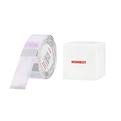 NB643 - NIIMBOT - D11 / D101 / D110 / H1S - 14X30MM - 195 TRANSPARENT COLOURFUL BLUE LABELS