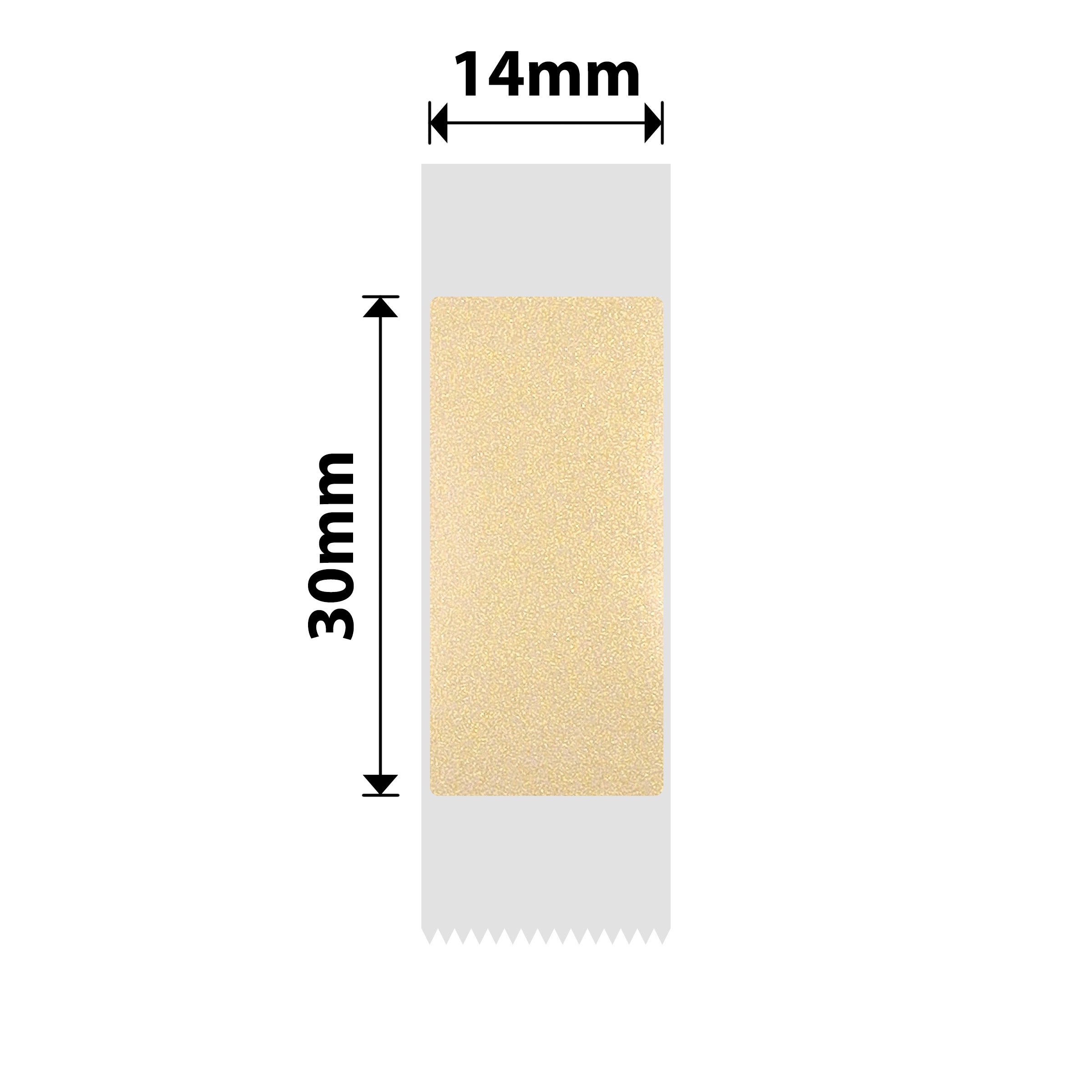 NB645 - NIIMBOT - D11 / D101 / D110 / H1S - TT14X30 - 195 LABELS PER ROLL - GOLD TRANSPARENT - RECTANGLE