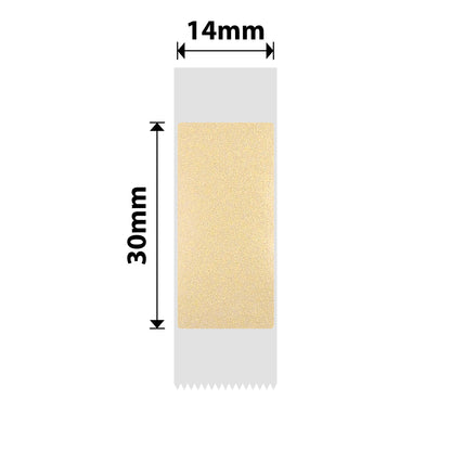NB645 - NIIMBOT - D11 / D101 / D110 / H1S - TT14X30 - 195 LABELS PER ROLL - GOLD TRANSPARENT - RECTANGLE